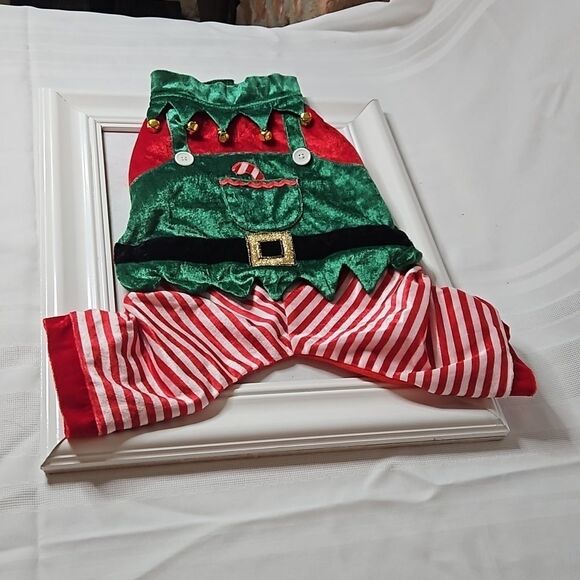 Christmas Elf Dog Costume size Medium - Picture 7 of 7